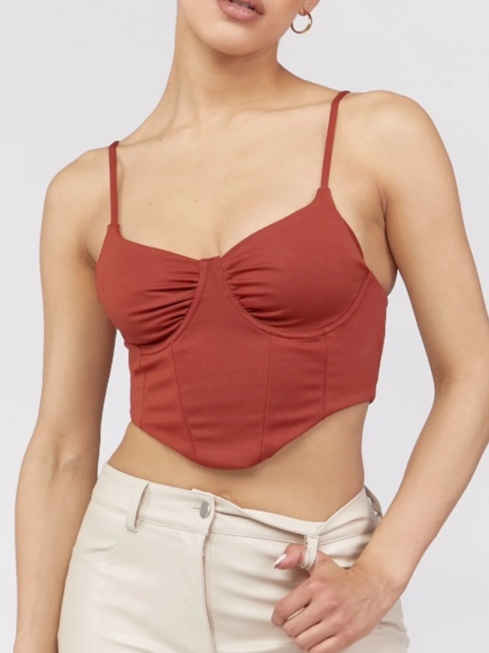 ☀️ Forever 21 ☀️ burnt orange corset top